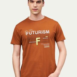 Promount Men Printed Polo Collar Applique T-shirt-image-5