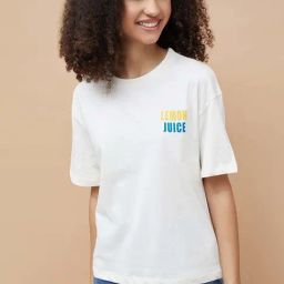 Fame Forever By Lifestyle White Cotton Regular Fit Printed T-Shirt-picture-34