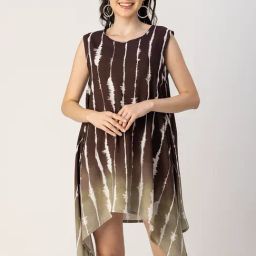 Moomaya Brown Printed Top-image-23