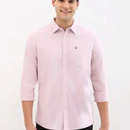 Allen Solly Pink Cotton Regular Fit Shirt-image-90