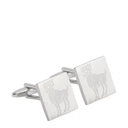 Alvaro Castagnino Silver Textured Cufflinks-picture-20