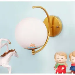 DecorativeRay White & Gold Iron Wall Light - Set of 1-image-18