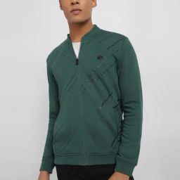 Allen Solly Green Cotton Regular Fit Printed Sweatshirt-image-16