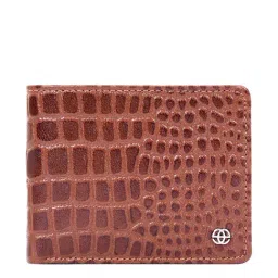 Eske Ren¿ Tan Textured Bi-Fold Wallets For Men-8