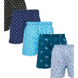 XYXX Multicolor Printed Cotton Boxers (Pack Of 5)-image-27