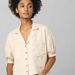 Only Beige Regular Fit Shirt-image-27