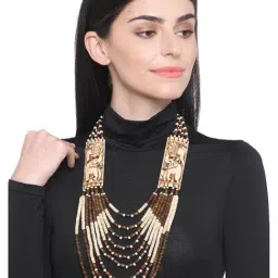 Imli Street Brown & Off-White Necklace-16