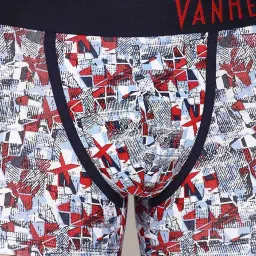 Van Heusen Regular Fit Colour Fresh No Ride Up Allover Print Trunks - CPW08 image 4