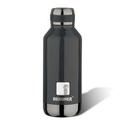 Bergner Walking Black Stainless Steel Thermosteel Hot and Cold Bottle (0.5 L)-16