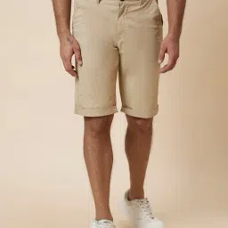 Globus Beige Slim Fit Chino Shorts-image-75