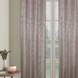 HOSTA HOMES Brown Polyester Door Blackout Curtain-67