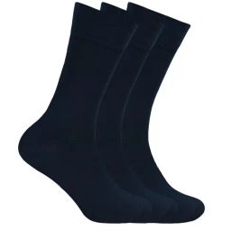 BALENZIA Navy Socks - Pack of 3-image-12