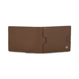 Allen Solly Brown Textured Leather Bi-Fold Wallet for Men image 2