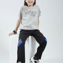 Monte Carlo Boys Grey Printed Regular Fit T-Shirt-image-51