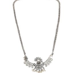 Fida Ethnic Oxidized White Jewellery Set image 4