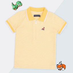 Pantaloons Baby Infant Boys Primrose Yellow Printed Polos-image-81
