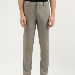 United Colors of Benetton Grey Rayon Slim Trousers-image-88