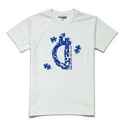 Gini & Jony Kids White & Blue Printed T-Shirt-image-86