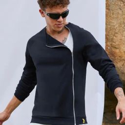 Campus Sutra Black Cotton Regular Fit Sweatshirt-picture-42