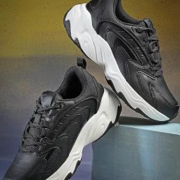 Asian Men's Black Running Shoes-47