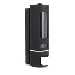CLINTON Plastic Soap Shampoo Lotion Dispenser Silver Black Matte Finish-image-67