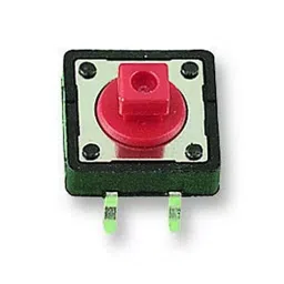 MULTICOMP PRO Tactile Switches SWITCH, SPST, 0.05A, 12VDC, THT, MCDTS2-4R (Pack of 5)-12