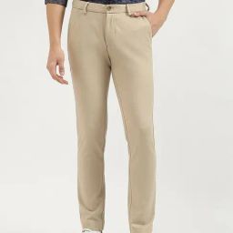 United Colors of Benetton Beige Rayon Slim Trousers-image-57