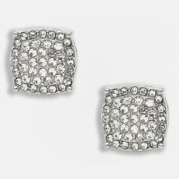 Sohi Silver Plated Party Designer Stone Stud Earrings-image-91