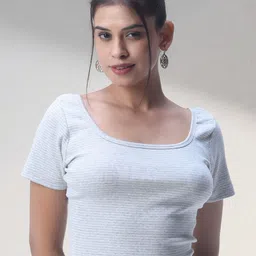 CORSICA Women Self Design Cotton Fitted Crop Top-image-48