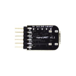 Muse Lab nanoUART Serial Port Tool USB to TTL Module Adjustable IO Level Hardware Flow Control TYPE-C Interface Open Source Schematic image 2