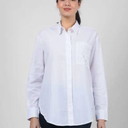 Numero Uno White Cotton Regular Fit Shirt-image-20