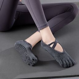 BAESD Women Non-Slip Anti-Skid Ankle Length Yoga Socks-image-43