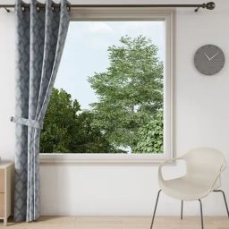 Ddecor Live Beautiful Blue Polyester 7 ft Door Curtain-34