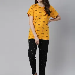 Kryptic Black & Navy Printed Pyjamas - Pack of 2 image 4