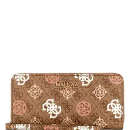 GUESS Latte ELIETTE Logo Medium Zip Around Wallet-picture-45
