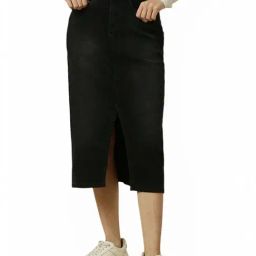 Allen Solly Black Regular Fit Skirt-image-6
