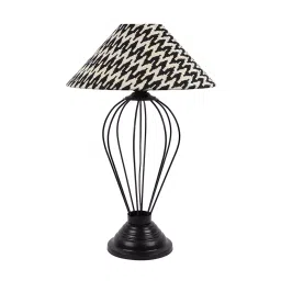 Tucasa TC-64 20 Inch Chevron Print Table Lamp with Metal Base-picture-44