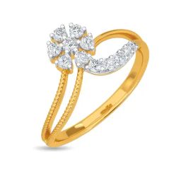Kisna Diamond & Gold Jewellery Toma 14k (585) Diamond & Gold Ring For Women-picture-32