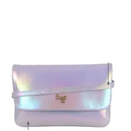 Baggit Haikyu Violet PU Solid Sling Handbag-image-52