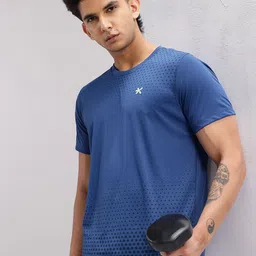 HRX by Hrithik Roshan Men Printed Rapid-Dry Training T-shirt-image-7