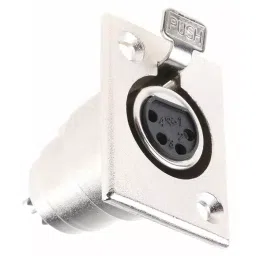 RS PRO XLR Connector Panel Mount Female 4 Way Silver Plating, 5489111-8