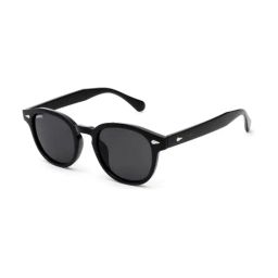 MAGNEQ Black UV Protection Round Unisex Sunglasses-image-33