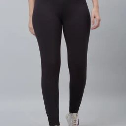 Cantabil Black Cotton Regular Fit Jeggings-picture-29