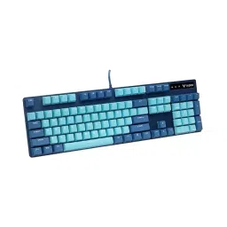 Rapoo V500 Cyan Blue Color Backlit Mechanical Gaming Keyboard-41