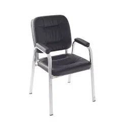 Da URBAN Dalton_Black Leatherette Visitor Chair Black-picture-35