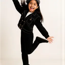 TALES & STORIES Girls Washed Lightweight Denim Jacket-picture-42