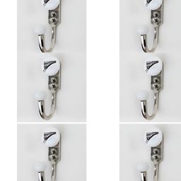 IndianShelf 6 Pcs Ceramic & Zinc Train Hangers for Clothes Wall Mounted Coat Hooks-image-34
