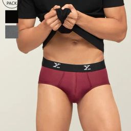 XYXX Multicolor Briefs - Pack of 3-image-69