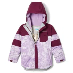 Columbia Kids Mighty Mogul II Purple & Maroon Floral Print Full Sleeves Jacket-image-12