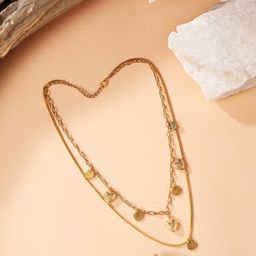 DressBerry Gold-Plated Minimal Necklace-25